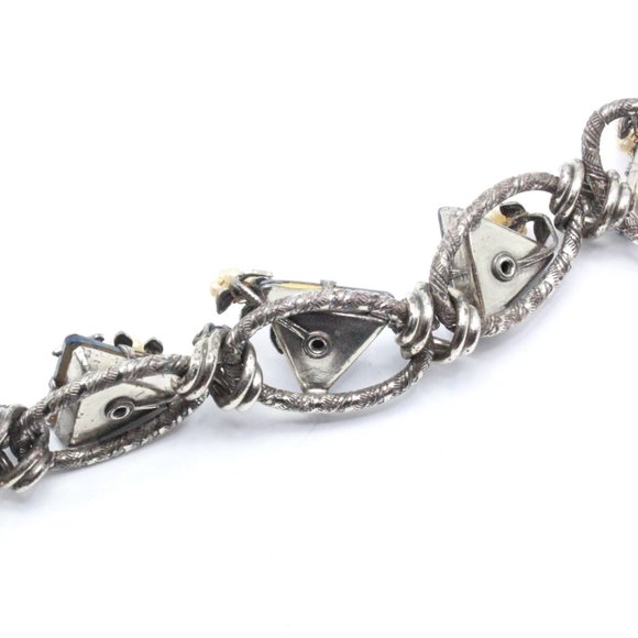 Henkel & Grosse for Christian Dior High End Designer Blue Triangular Bracelet - Picture 10 of 11